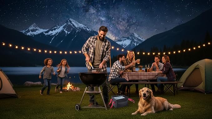 HOUSE AGAIN Grill Brush and Scraper Bristle Free with 3 Replacement Head 304 Stainless Steel Food-Grade Grill Accessories, Safe BBQ Cleaner Brush Strong Barbecue Cleaning Brush for Outdoor Grill Grate