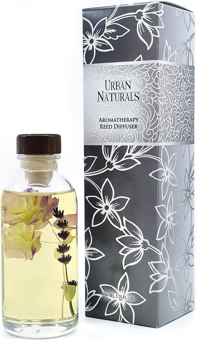 Garden Lavender Reed Diffuser Oil Set with Reed Sticks – Calming, Herbal Fragrance - Made in The USA