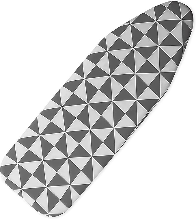 Ironing Board Cover with Two 5MM Thick Feltpads,13"x43"Heat Resistant Replacement Ironing Board Cover and Pad,Fits Standard Ironing Boards,Durability and Easy to Install