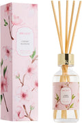 Reed Diffuser Oil Set with Reed Sticks,Cherry Blossom Aromatherapy Oil Scent Diffuser for Home Office Bathroom Decoration Perfume and Gifts 3.38 oz/100ml