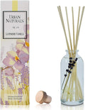 Reed Diffuser Set, Lavender Vanilla - Bathroom Shelf Décor | Room Scent Infuser with Real Lavender & Natural Flowers, Soothing Scent Makes a Great Housewarming Gift