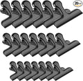 20 Pack 3 Inch Wide Stainless Steel Chip Clips Heavy Duty Food Bag Clamp, All-Purpose Air Tight Grip Clips for Kitchen Office to Seal Coffee Bags, Paper Sheets