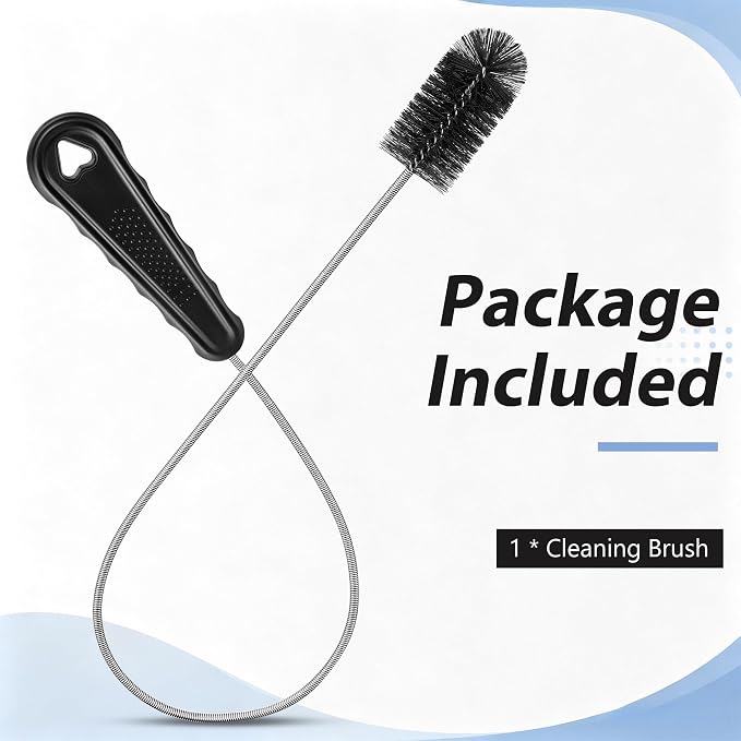 Condensate Trap Flexible Drain Brush, AC Drain Line Cleaning Brush for AC & HAVC Condensate P Trap (16 Inch,Black,1 Pc)