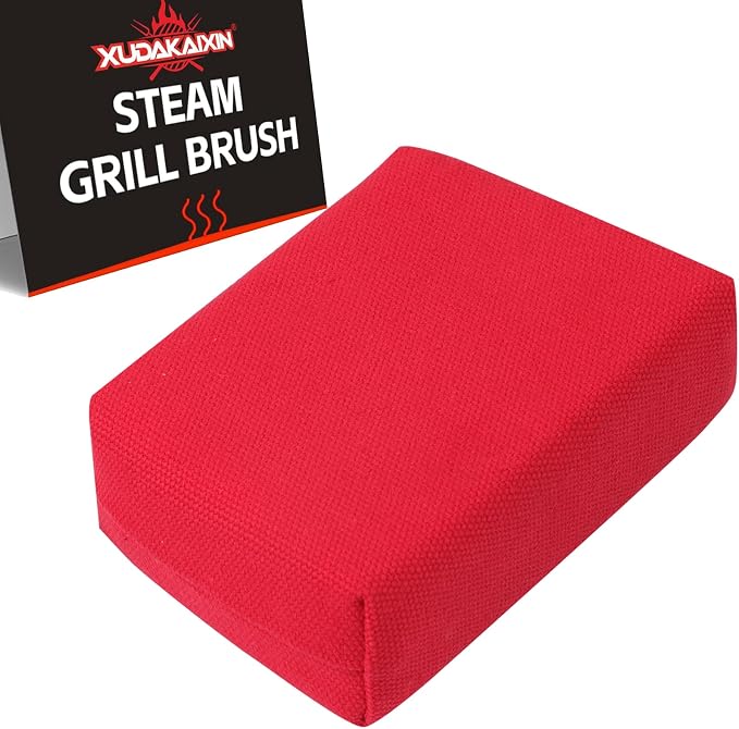 XUDAKAIXIN Grill Brush Bristle Free,(Only Replaceable Cleaning Head No Grill Brush)-Red