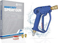 Essential Washer Short Pressure Washer Gun with Brass Quick Connect & M22 Adaptors Compatible with Foam Cannon | High Pressure Water 4000 PSI