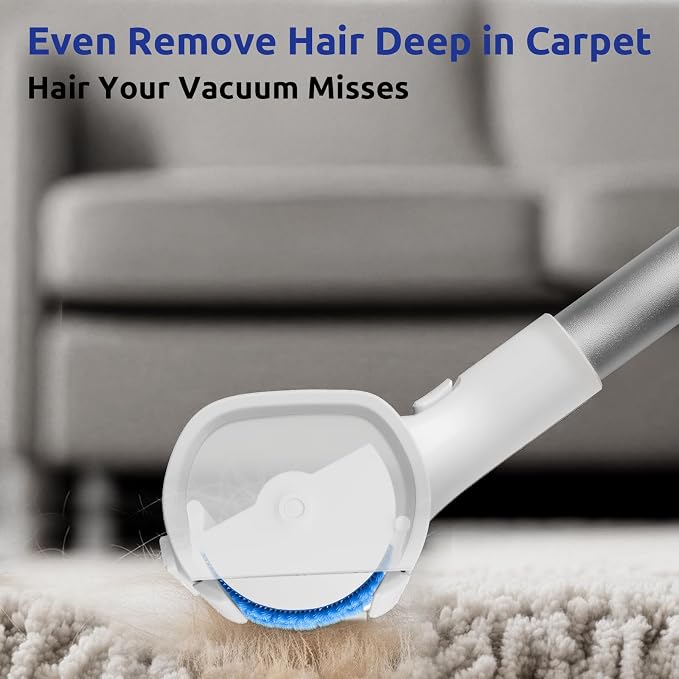 ACE2ACE A3 Pro Carpet Roller for Pet Hair, Carpet Pet Hair Removal Tool | Reusable Large Lint Rollers, No Bending No Kneeling, Cat Dog Hair Remover for Carpet, Rugs, Mats, Royal
