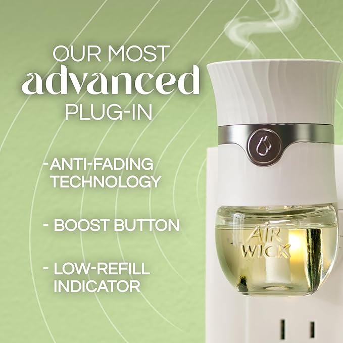 Air Wick Plug in Scented Oil Refill, 5 ct, Pumpkin Spice, Air Freshener, Essential Oils, Fall Scent, Fall Decor