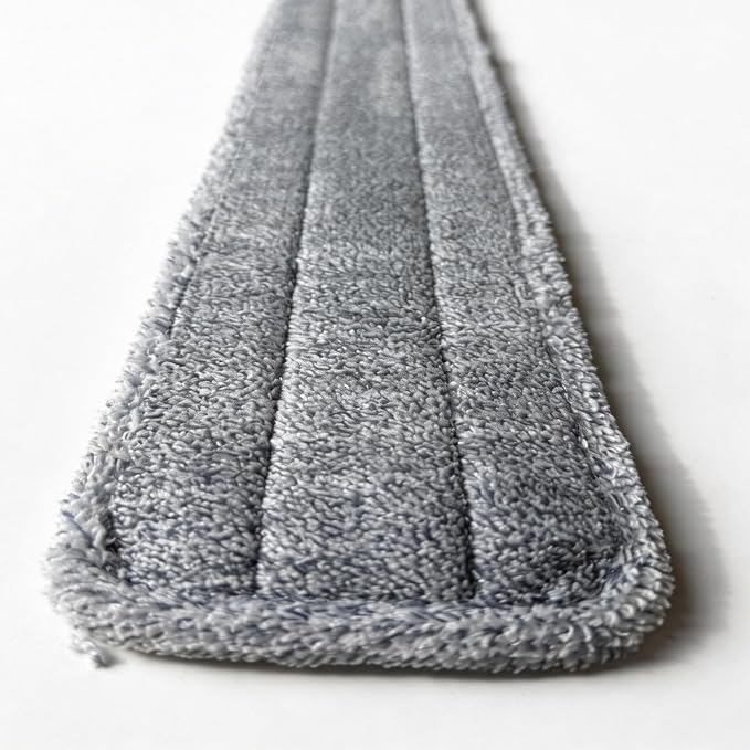 24 Inch Mop Pads 6 Pack Mop Refills Mop Heads Replacement | Absorbent Microfiber Refills Reusable Wet or Dry for All Floor Types Great For Dusting Wash Or Pick Up Pet Hair