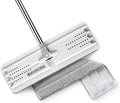 JOYMOOP Flat Mop with Microfiber Pad, 50" Handle and Flexible 13" Head for Floor Cleaning, White
