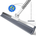 Extra-Wide Floor Squeegee, Scrubbing Teeth, Telescopic Handle | Large Floor Squeegee for Water Removal and Pet Hair on Concrete Garage Floors, Patios, Decks, Workshops and Basements