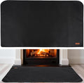 INNO STAGE Fireplace Rugs Blanket Fire Resistant 32 X 60 X 0.04 Inch | D Shape, Fire-proof Hearth Mat Carpet, Protector in Front of Stove, Decks, Indoor, Outdoor, Fire Pit, Grill&Floor