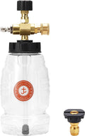 JOEJET Adjustable Chemical Injector for Pressure Washer with Bottle | Power Washer Soap Injector with 1/4 Inch Quick Connect, 3600 PSI, 1 Liter