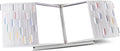 Tarifold Desktop Reference Display System, 60 Pockets, White | 60 double-sided PVC pockets, holds 120 letter-size sheets, sturdy metal base, quick-find indexing, quick and easy to assemble