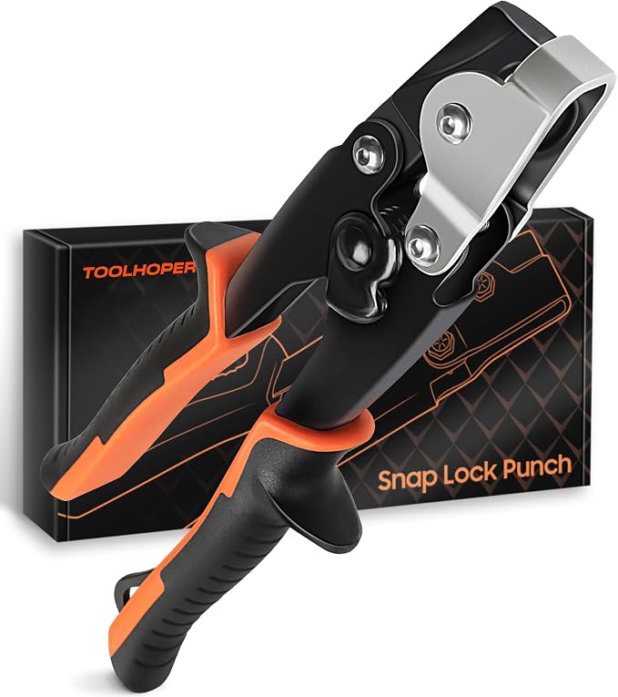 Snap Lock Punch, Gutter Crimping Tool for Sheet Metal, Heavy Duty Gutter Tool for Vinyl and Aluminum Siding, End Cap Crimper for Gutters
