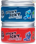 Chemical Guys, Sticky Icky Cleaning Gel, Green Apple & Strawberry, 2 Pack | For air vents, dashboards, and keyboards, reusable, for vents, cup holders, and keyboards, use for dashboard crevices