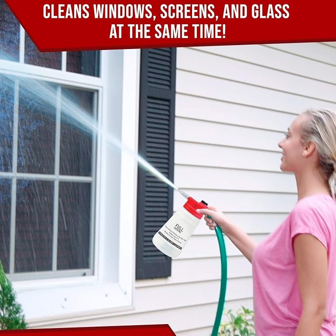 Full Crystal Window Cleaner Refill, 2 x 4oz Powder, Cleans Up to 40 Windows