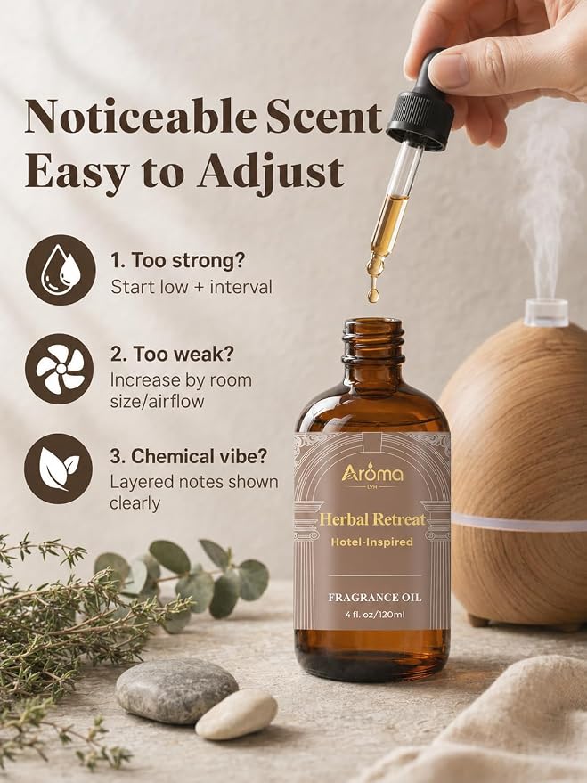 Hotel Collection Diffuser Oil - Herbal Retreat | Clean Herbal Spa Scent With a Rich Aroma and Long-Lasting Scent