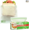 Responsible Products Certified Compostable SANDWICH Resealable Zip Bag, Extra Strength Food Bags, Plant-Based Freezer-Safe (30 Pack)