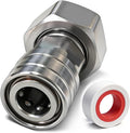 Stainless Steel Garden Hose to Pressure Washer Adapter for Car Wash Nozzle and Sprayer Attachment 3/4” GHT to 1/4” Quick Connect Convert Water Hoses to Power Washer Connector