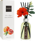 Grapefruit Reed Diffuser, Room Scent Diffuser with Red Flower, Difusor De Varillas, Aesthetic Room Decor, Apartment House Bathroom Essentials, Air Fresheners for Home Long Lasting
