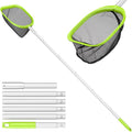 Mowend 【Upgrade】 Pool Net Total Length 6 Feet, Swimming Pool Skimmer Net with 6 Section Telescopic Aluminum Pole for Fast Cleaning Ponds, Hot Tub, and Spas, Pool Cleaner Supplies and Accessories
