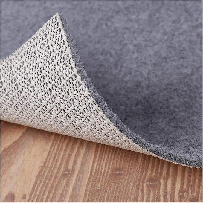 Non Slip Rug Pad Grippers - 5x7, 1/8" Thick, (Felt + Rubber) Double Layers Area Carpet Mat Tap, Provides Protection and Cushioning for Hardwood or Tile Floors
