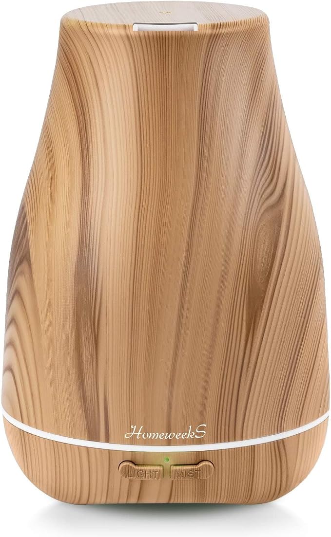 Homeweeks Essential Oil Diffuser for Room 100 ML 1 Pack | Aromatherapy Scent Diffuser Adjustable Mist Mode, Cool Mist, Auto Off Ultrasonic Aroma Fragrance Diffuser for Bedroom Office