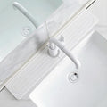 Faucet Mat for Kitchen Sink -Diatomite Stone Drying Mat for Kitchen Counter & Bathroom Sink,Quick-Dry Kitchen Sink Mat-Sink Protector & Splash Guard,Super Absorbent (White, 23.6" x 4")