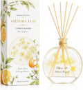 Citrus Reed Diffuser, 3.5 Fl Oz | Bright citrus scent; long-lasting reed diffuser gift set for bedroom, living room, bathroom or office relaxation.