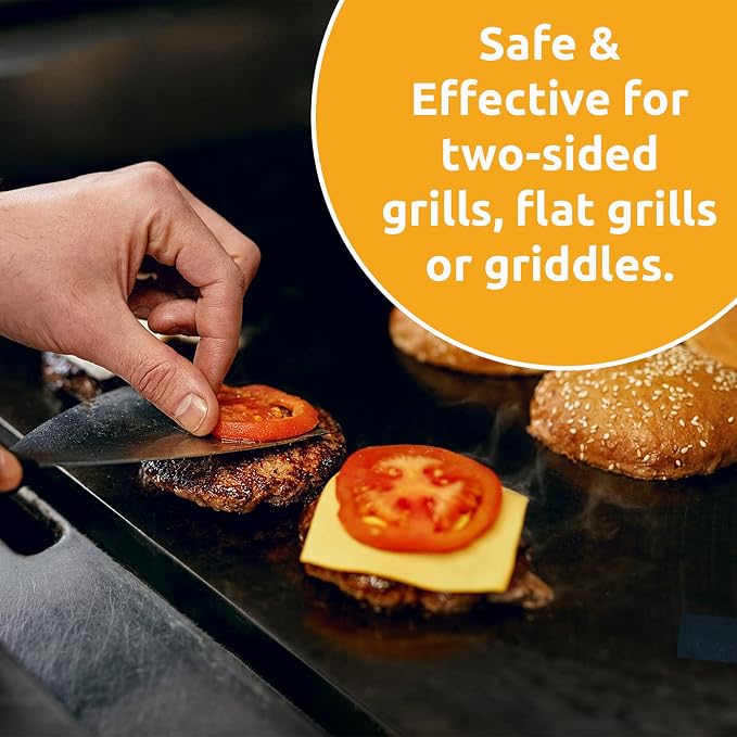 Stera-Sheen Griddle Cleaner - Food Safe, Non-Caustic Formula - Commercial Flat Top Grill & Griddle Cleaner - Remove Tough Grease & Grime - Rust Remover for Outdoor Grill - 40 Quick Packets, 3.2oz Each