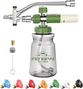 FENG PAI Pressure Washer Foam Cannon Dual-connector Accessory, 7 Power Washer Sprayer Nozzle, 1/4" Quick Connect Double Tip Attachment For Soap Cannon