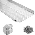 5 inch Gutter Guard, 39 Pack,156ft, Aluminum Mesh Leaf Guards, DIY Leaf Filter Gutter Protection Cover, Raptor Gutter Guard Cleaning Tools for Downspout, Roof, with Screws