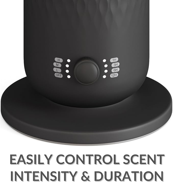 The AirScent Waterless Diffuser - Cold Air Scent Diffuser Oil Machine | for Homes, Offices, Hotels and Spas - Aromatherapy Diffuser For Aesthetic Scenting - Black - 4.05 Oz - Fragrance Not Included