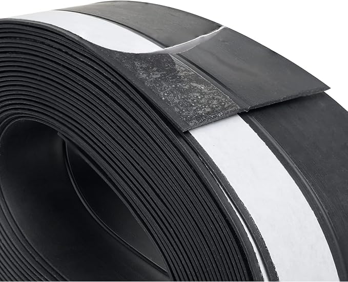 Black Weather Stripping for Window Doors Self Adhesive Weatherstrips 16 Feet Door Sweep – Wind, Dust, Draft & Insect Proof – Insulation - Rubber Door Strips to Seal Door