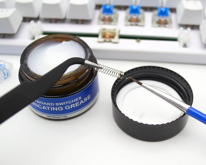 RUNJRX Keyboard Lube Kit with Switch Opener Tweezers for Custom Keyboard, Keyboard Lube Tools