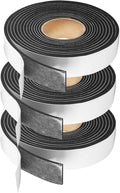 Foam Tape Weather Stripping Window Seal,1"Wx1/8"T High Density Seal Strip,Adhesive Closed Cell Weather Strip(Total 30FT,Black)