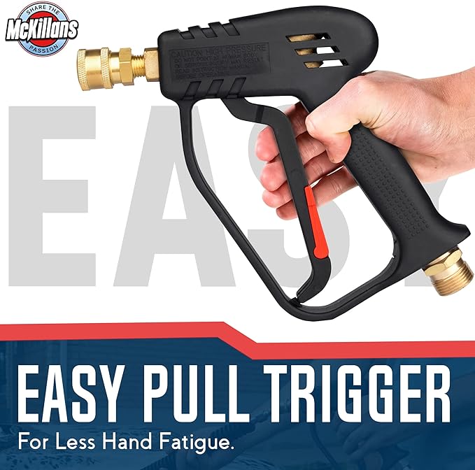 McKillans® Pressure Washer Gun Replacement M22 Inlet with Extension with 1/4” Quick Connector Coupler
