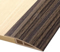 Vinyl Door Threshold Flooring Transition Strip Self Adhesive Carpet Edging Strip for Laminate Doorway Edge Threshold from 1/5" to 2/5" (Grayish Brown Wood Grain, 3.3 Ft)