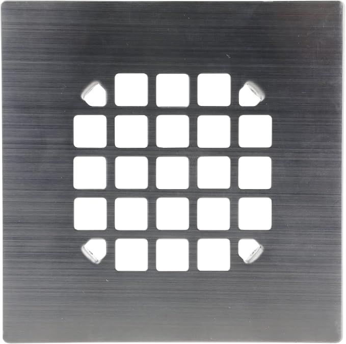 Danco 11045 Snap-In Shower Strainer & Drain Cover, Brushed Nickel