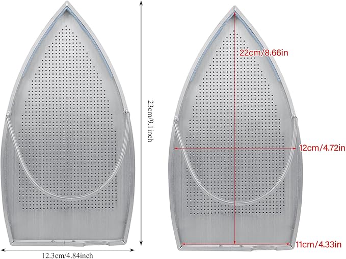 Aluminum Iron Plate Cover,Slick Cover Iron Protector for Ironing,9.1 X 4.84 in Ironing Shoe for Clothes Pressing Prevents Burn Sticking and Iron Plate Protection
