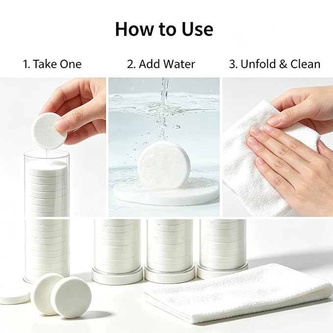 Disposable Face Towel hot face Towel,Wet Wipes AK-SHIP Towels Suitable for Towel Warmers for Your Face,Can be Used in Towel dispensers or manually Soaked in Water.(60 pcs Soft Towels)