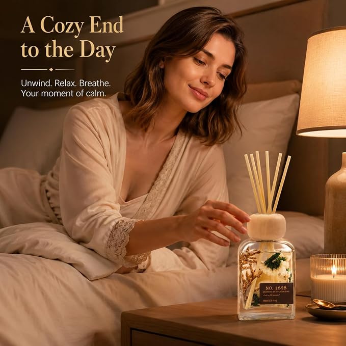 No. 1898 Hotel Collection Reed Diffuser, 3.38 Fl Oz | Inspired by Ritz Carlton;Long-lasting Fragrancefor Home, Bathroom or Office,Elegant Gift-ready Decor