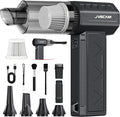Compressed Air Duster&Vacuum Cleaner, 3-in-1 150000RPM Cordless Air Blower | Car Vacuum Cleaner with Brushless Motor Rechargeable 3-Speed,multiple nozzles for Computer Keyboard Home, Storage Bag Sealing