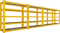 REIBII 72''H Garage Shelving 3010 LBS Storage Shelves Adjustable Metal Shelving 5 Tier Metal Shelves for Storage Industrial Shelf for Kitchen Pantry Warehouse Basement 72" HX35.5 WX16 D, 4 Pack