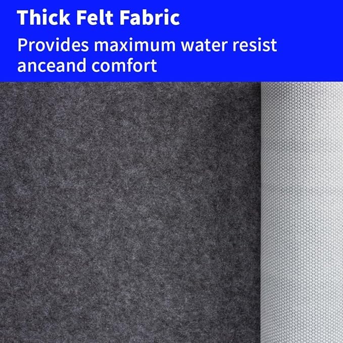 100% Waterproof Non-Slip Rug Pad 2x3 for Large Area Rugs Durable Felt Floor Protection pad for All Floors, Suitable for Cutting. Rug Pads Keep Rugs in Place and Provide Cushioning