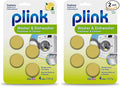 Plink Washer and Dishwasher Freshener and Cleaner, Prevents Residue, Removes Odors in Kitchen and Laundry Room Appliances, Septic-Friendly, Fresh Lemon Scent, 2 Packs of 4 Tablets