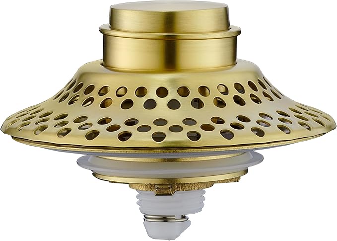 Bathtub Drain Stopper with Removable Hair Catcher, 3-in-1 Pop-up Drain Plug Fits 1.38 to 1.8 Inch Holes, Upgrade Shower Drain Cover with Stainless Steel Filter