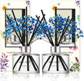 COCODOR Preserved Real Flower Reed Diffuser/Pure Cotton / 6.7oz(200ml) / 2 Pack/Reed Diffuser Set, Oil Diffuser & Reed Diffuser Sticks, Home Decor & Office Decor, Fragrance and Gifts