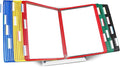 Tarifold Desktop Reference Display System, 30 Pockets, Expandable, Assorted | 30 double-sided PVC pockets, holds 60 letter-size sheets, sturdy metal base, quick-find indexing, quick and easy to assemble