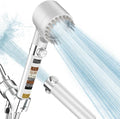 PWERAN Filtered Shower Head with Handheld, High Pressure 3 Spray Mode Showerhead with 18 Stage Water Softener Filters for Hard Water - Handheld Shower Head-Remove Chlorine-White